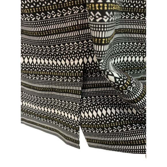 Laundry By Shelli Segal Womens Size 6 Black & White Metallic Halter Dress 7809 - Picture 11 of 15